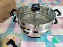 惠当家（Hui Dang Jia）电锅多功能电热锅电炒锅家用电蒸锅一体电煮锅加厚304不锈钢电火锅G08-34国家补贴 实拍图