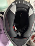 LS2情侣摩托车头盔男女机车赛车四季全盔儿童盔防雾大尾翼802 特白/闪光白 M(建议52-53头围) 实拍图