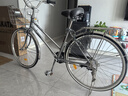 川泽阪田出口日本自行车单速内三速轻便车弯把双斜梁男女款城市通勤车全新 亮银色内三速摩电灯 26寸 实拍图