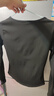 徽昂瑜伽服女运动服长袖t恤紧身速干衣健身服上衣V领褶皱收腰耀黑M 实拍图