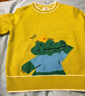 巴拉巴拉童装儿童毛衣男童针织衫女童毛衫秋装冬宝宝衣服卡通萌趣 黄绿色调00434 110 cm 实拍图