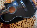 T9民谣吉他单板初学者新手入门练习琴guitar木吉它乐器jita 38英寸亮黑色+礼包【初学推荐】 实拍图