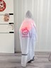 牧萌（moremerry）儿童雨衣男女童学生上学带书包位雨披 维尔兔 2XL  实拍图
