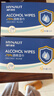 海氏海诺75%酒精湿巾 一次性消毒酒精棉片大号 单片独立包装 50片便携小包 实拍图
