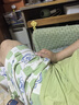 猫人【可外穿无袖背心】男士睡衣男时尚套头t恤青少年家居服套装绿3XL 实拍图