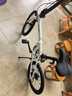 喜德盛折叠自行车w5铝合金车架禧玛诺6速油碟刹上班通勤代步折叠单车 月光白 实拍图