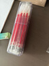 得力（deli）0.5mm拔帽中性笔芯签字笔水笔替芯 6600/33109/Q7适用 子弹头红色20支/桶33402 实拍图