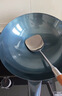 陳枝記铁锅炒锅陈枝记无涂层健康炒菜锅家用商用熟铁圆底不粘锅燃已开锅 33cm有耳单锅+锅铲+锅盖 实拍图