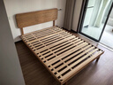 小半实木床双人床北欧日式小户型卧室简约樱桃木床家具稳稳床1.35米 实拍图