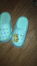巴布豆儿童拖鞋男女童宝宝洞洞鞋夏软底婴幼儿凉拖鞋 朦胧绿150码 实拍图