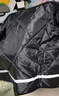 火炬人 电动车挡风被防寒保暖男女秋冬季加厚电瓶车挡风被摩托车防风罩 25大款黑色（带绒加厚）+反光 实拍图