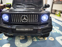 福儿宝奔驰授权大G儿童电动车玩具车可坐人四轮带遥控越野小孩宝宝送礼 四驱黑+减震器+后备箱+皮座+软胎 实拍图