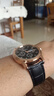 【网红爆款】商务腕表石英运动表休闲皮带男女手表 黑色 实拍图