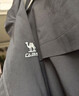 骆驼（CAMEL）薄绒风衣男户外防泼水防风夹克外套 J13CZ0L7070A 幻影黑 M 实拍图