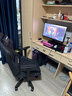 甄严选电竞椅办公椅家用舒适久坐直播座椅老板椅转椅人体工学椅电脑椅子 升降扶手-黑武士+乳胶+3级杆 实拍图