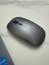 英菲克（INPHIC）M1无线鼠标可充电办公蓝牙三模电量显示静音便携适用于惠普华硕苹果IPAD笔记本电脑无限轻音 【蓝牙三模电量显示版-无线轻音】Ty-C充电金属灰 实拍图