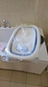 babycare婴儿洗澡盆坐浴盆洗澡神器可折叠浴盆游泳浴盆 洗澡桶单盆 冰川蓝 实拍图