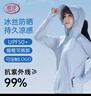 浪莎（LangSha）防晒衣女士春夏冰丝凉感防紫外线防晒服轻薄透气舒适户外皮肤衣 实拍图