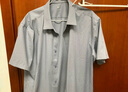 京东京造【桑蚕丝】短袖衬衫男白衬衫秋季莫代尔生日礼物 灰色41 实拍图
