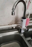 奥克斯（AUX）电热水龙头热水器加热水龙头快速热水变频恒温厨房下进水 【大屏数显】雪山白+漏保插头+万向喷头 实拍图
