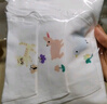 全棉时代婴儿隔汗巾纱布吸汗儿童宝宝幼儿园纯棉垫背巾小熊小鹿小猫3条/袋 实拍图
