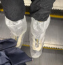 博沃尼克 一次性雨鞋防雨鞋套【40只装】加厚加长高筒户外鞋套透明雨鞋套 实拍图