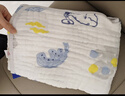 babycare婴儿浴巾新生儿童竹棉纱布洗澡巾无帽115*115cm鲸鱼乐车 实拍图