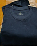 立蒙（LIMENG）男女装素色180g全棉短袖t恤圆领宽松体恤打底衫 藏青 2XL 实拍图