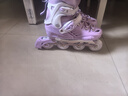 斯威（SWAY）轮滑鞋儿童溜冰鞋男女童初学套装中小学滑轮滑冰旱冰鞋成人直排轮 莫紫八轮全闪+一体支架+大礼包 L (适合12岁-成人)平时鞋码36-41 实拍图