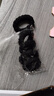 儿童高弹力加粗发圈加厚不伤发皮筋发夹高马尾无接缝头绳简约丸子 加粗加弹玉米花黑色5个 实拍图
