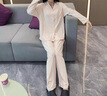 京东京造【10A抑菌】A类一等品50支纯棉睡衣女睡衣秋冬情侣家居服浅粉S 实拍图