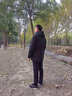 老爷车中年男士冬季新款保暖棉服男连帽夹克外套中长款加厚棉衣爸爸男装 黑色 XL (180) 【推荐体重130-145斤】 实拍图