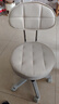 卓博凳子吧台椅升降椅美容凳滑轮凳转椅圆凳靠背椅子BTY03米白 实拍图