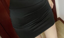 辛皇技师超短裙超露包臀裙无内衬紧身小短裙无内包臀半身裙ol 黑色 大尺码（120-140） 实拍图