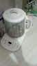 九阳（Joyoung）养生壶 1.5L煮茶器电水壶烧水壶电热水壶开水壶 保温煮茶壶玻璃电茶壶话花茶壶 白色 1.5L 实拍图