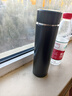 炊大皇 保温杯 316L医用级不锈钢茶水分离商务便携保温杯 黑色 490ml 实拍图