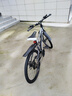 EG7山地自行车成人学生变速越野单车双减震赛车26寸青少年男女 辐条【加厚车轮-加厚车架】黑白 24寸21速【适合：145-165CM】 实拍图