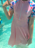 佑游儿童泳衣女中大童女孩游泳衣训练连体速干游泳装32625粉色短袖2XL 实拍图