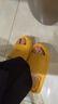 优调负跟鞋女盆骨前倾夏季厚底踩屎感凉拖鞋男款腰椎矫正鞋家居运动 鹅黄 39-40 实拍图