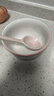 【天天低价】新款釉下彩陶瓷碗餐具套装少女心ins风陶瓷碗勺 蝴蝶结一碗一勺 实拍图