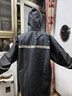 姜太公雨衣雨裤套装防暴雨男款摩托车骑行分体式外卖骑手电瓶车专用雨披 黑色A款（防暴雨+PVC针织布） L1件 实拍图