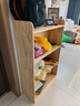 实木书架一体靠墙落地置物架松木窄缝柜家用收纳柜子客厅简易书柜 4层【免漆松木板】60x25x106CM 实拍图
