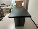 佐尔适意式轻奢岩板餐桌家用现代简约客厅小户型餐桌椅组合长方形餐桌 【黑色亚克力脚+新升级加厚岩板】1.6米 实拍图