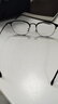 目匠 超轻近视眼镜男女款 防辐射眼镜框男无压感商务眼镜架 3389 经典黑 配镜（1.56非球面镜片） 实拍图