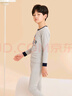 红豆儿童纯棉内衣套装男女童秋衣秋裤秋冬保暖低领棉毛衫M1239麻灰170 实拍图