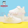 巴布豆（BOBDOG）男童鞋软底透气儿童运动鞋气孔低帮板鞋 101531030 白色35 实拍图