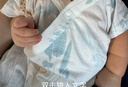 颗粒熊（KELIXIONG）新款婴儿衣服夏季薄款男女宝宝短袖连体衣新生儿空调服无骨和尚服 探索丛林 59cm 59码(适合0-3月) 实拍图
