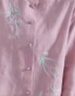洱樱禅服佛系女棉麻茶服女中国风刺绣衬衫复古盘扣长袖立领宽松打底亚 粉红色 会有一点缩水 棉麻面料会有一点皱 2XL 实拍图