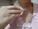 周六福（ZLF）  PT950铂金吊坠女款车花闪耀花环挂坠爱的抱抱 1.36g 实拍图