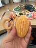 QMXD龙雪实心玉竹精雕刻玉米金玉满堂文玩实心竹手把件手工打磨茶宠 40*60实心竹字玉米把件 实拍图